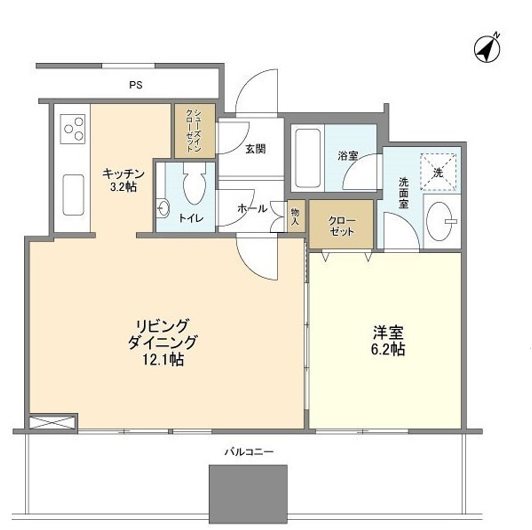 リガーレ日本橋人形町  間取り