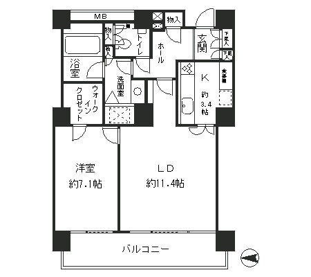 リバーポイントタワー 間取り