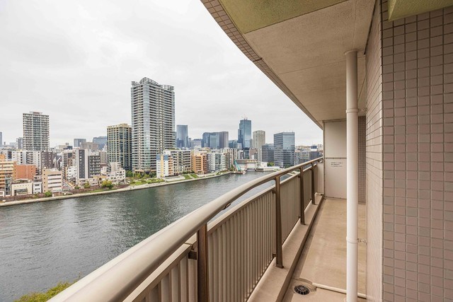 リバーポイントタワー ベランダ