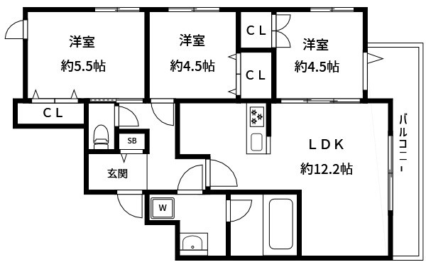 へーベルメゾン町屋１丁目 間取り