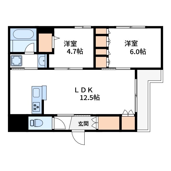 シェソワ北砂 間取り