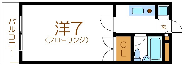 グランドマンション 107号室 間取り