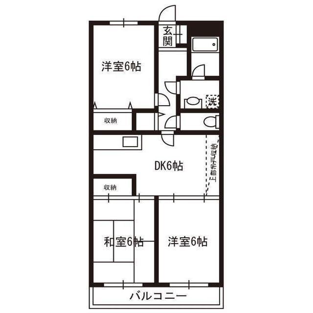 リヴェールお花茶屋 間取り