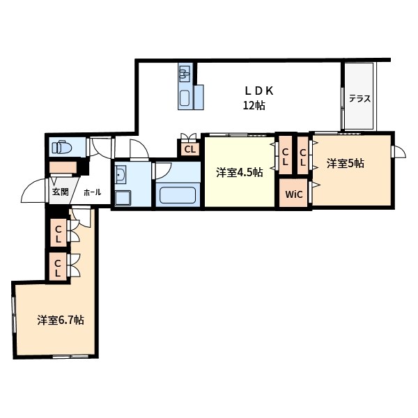 Ｇｒａｎｄ　Ｍａｉｓｏｎ　青井II 間取り