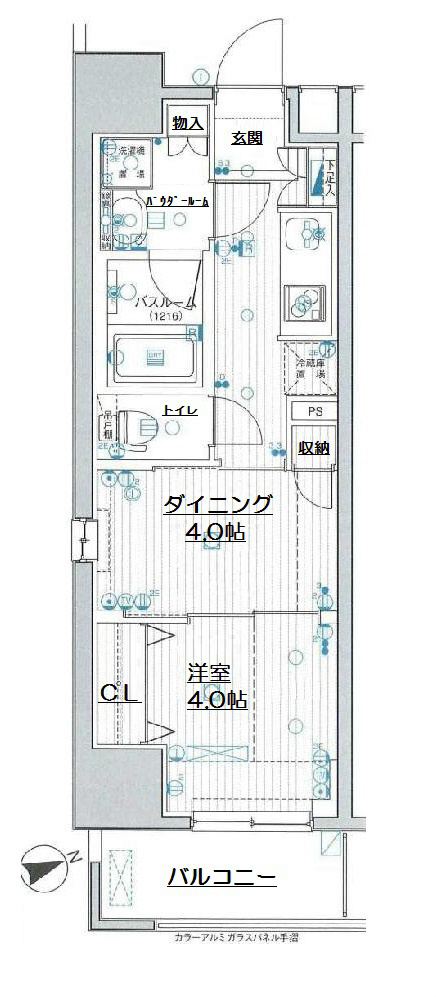日神デュオステージ浅草三筋  間取り