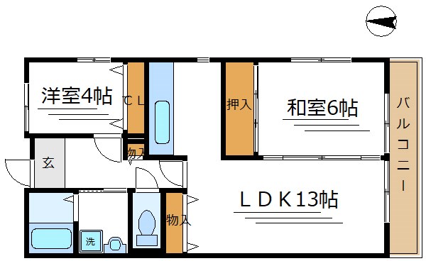 フレール綾瀬2 間取り