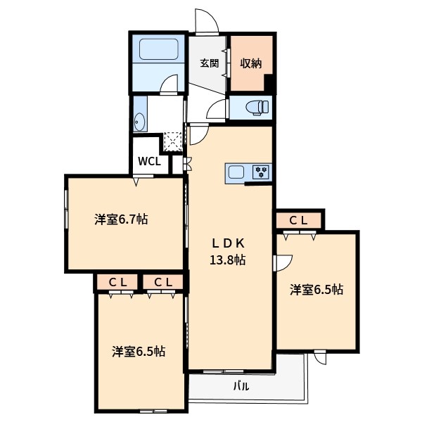 Ｇｒａｎｄ　Ｍａｉｓｏｎ　青井II 間取り