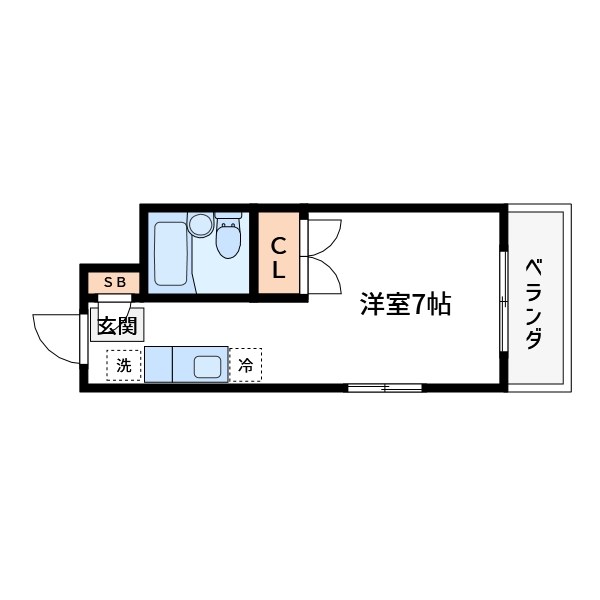 渋谷マンション 201号室 間取り