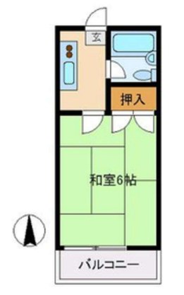 ハイム吉野 203号室 間取り