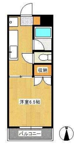 メイコウハイツ2 202号室 間取り