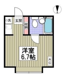 PARK SIDE　HOUSE 208号室 間取り