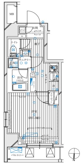 ライズコート住吉 間取り