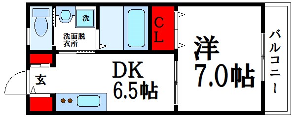 サニーサイド高砂  間取り