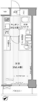 Ｐｕｒｅ　Ｌａ  206号室 間取り