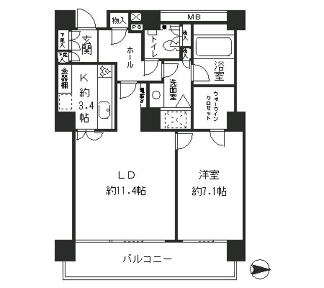 リバーポイントタワー 間取り