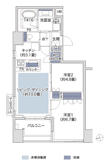 BELISTA千住仲町 間取り