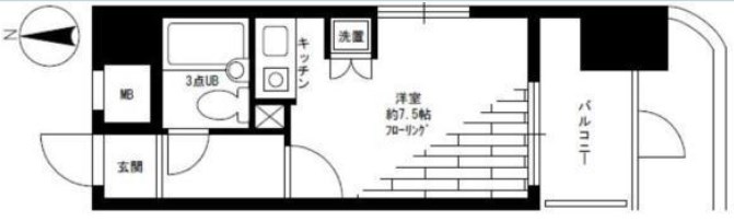 ライオンズマンション門前仲町第６  間取り
