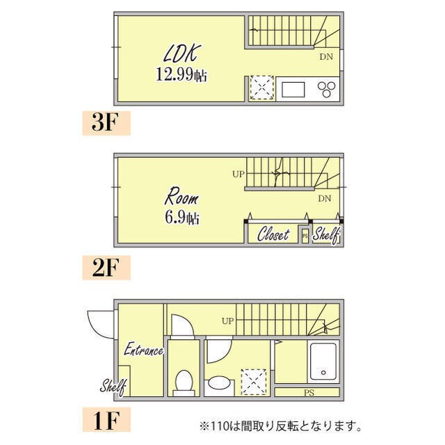 MOK-TERRACE UMEJIMA 間取り