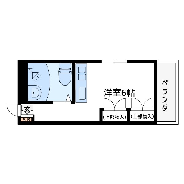 カワベ328  304号室 間取り