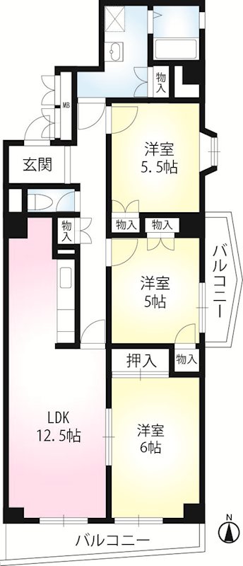 ポルックス三ノ輪 間取り図