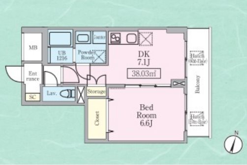 THE　ROOM   間取り