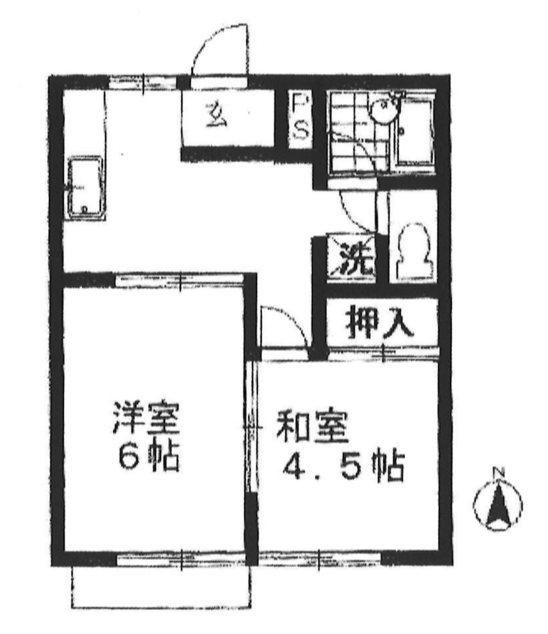 サンフラットB 間取り