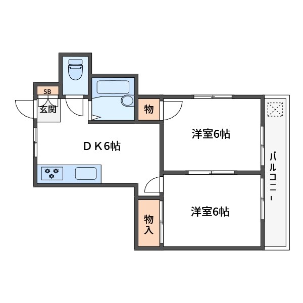 リバーサイドユイ 間取り