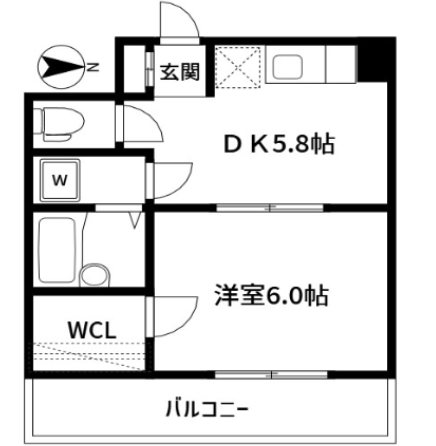 岡部ドエル参番館 間取り