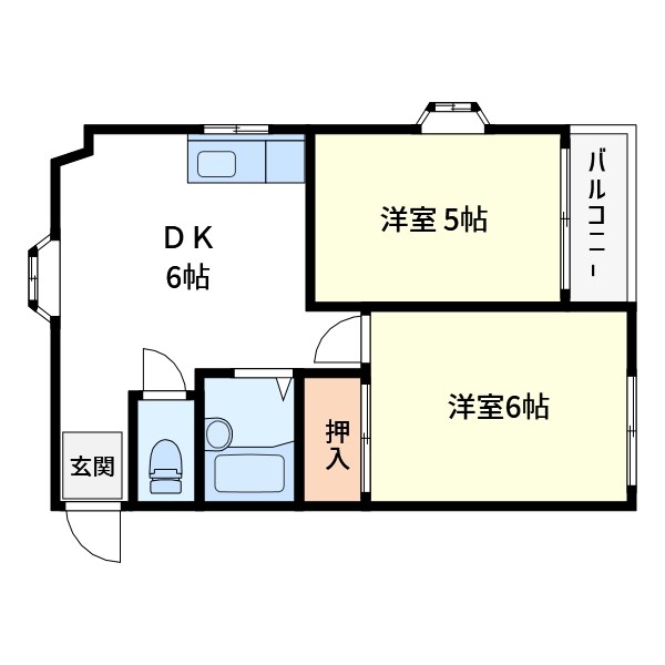 コーポもちき 間取り