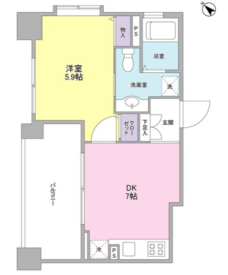 リバーレ月島 間取り