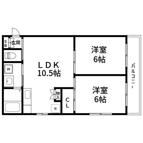 ボヌールアカネ  間取り