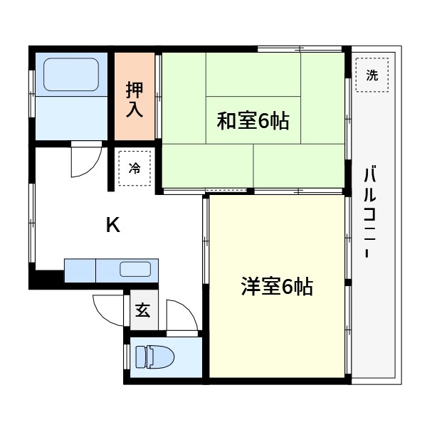 市毛コーポ 間取り