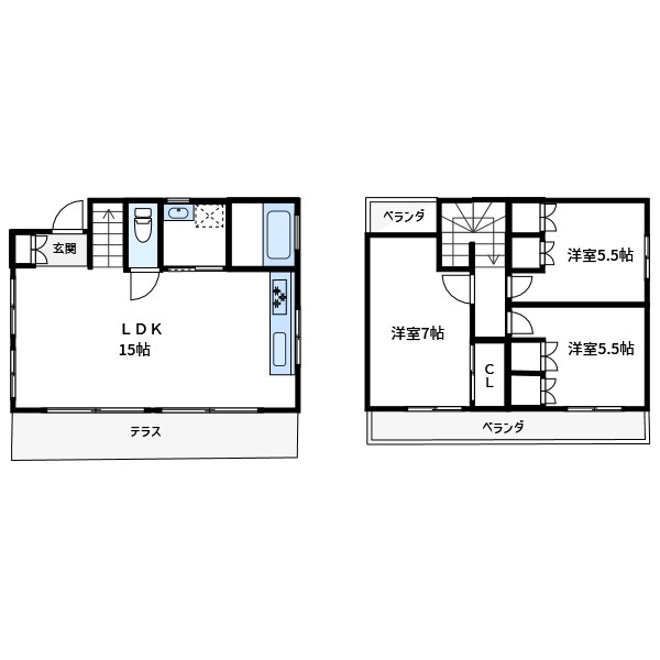 千住大川町戸建 間取り