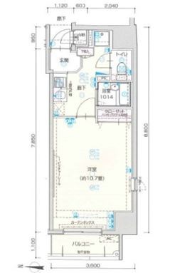 ヴェルト西大島グラーセ 間取り