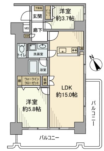 南砂キャピタルコータス  間取り