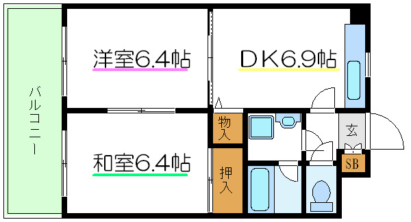 アビタシオン葛西  503号室 間取り