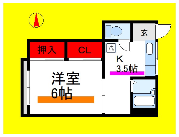 コーポ白ゆり      間取り