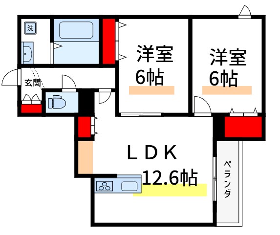 メゾンドグレイス   間取り