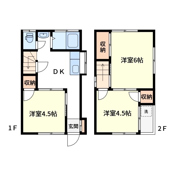 春江町３丁目貸家 間取り