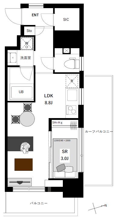 アーバンパーク清澄白河 間取り