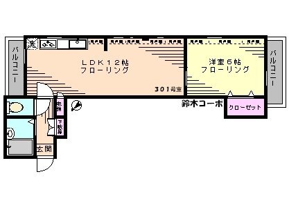 鈴木コーポ 間取り