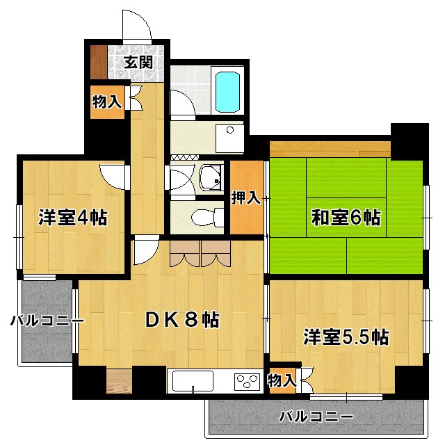 パレスいしかわ   間取り