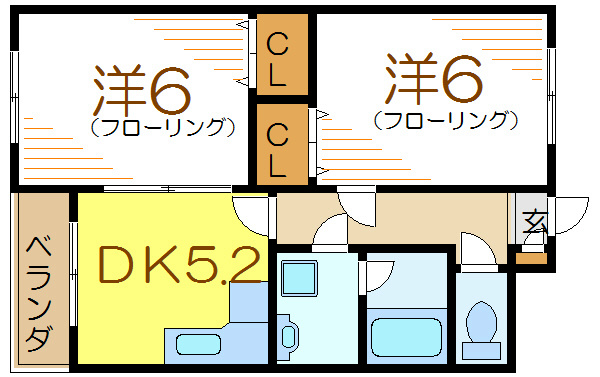ファミールハイツ  205号室 間取り