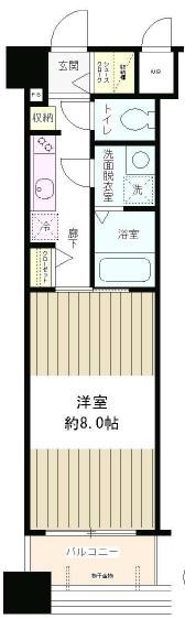 アヴァンティーク銀座２丁目 間取り