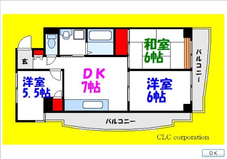 レジデンスオークⅡ 間取り