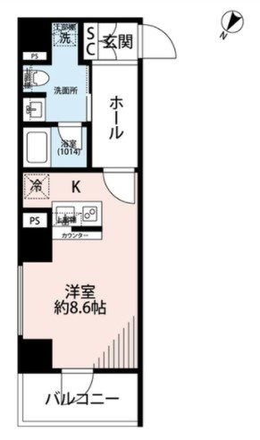 プレールドゥーク日本橋浜町  間取り