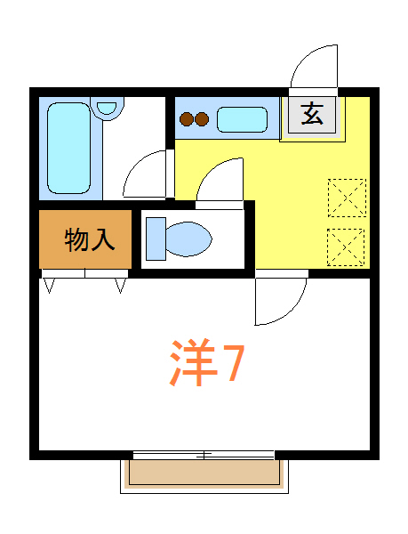 パルテール一之江Ⅱ 間取り