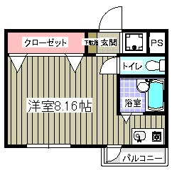 ロアジール浦安  201号室 間取り