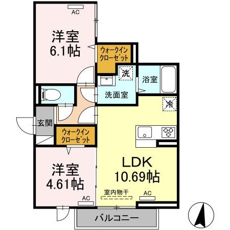 UP　GOD　HORIKIRI 間取り