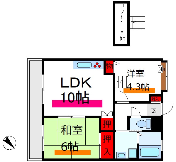 プレステージ新井    間取り
